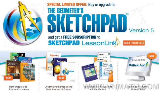 Phần mềm thiết kế hình học động – The Geometer’s Sketchpad 5 (portable, việt hóa)