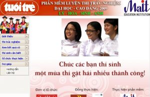 Phần mềm Trắc Nghiệm ĐH 2009 của báo Tuổi Trẻ bản Portable chỉ 7 MB