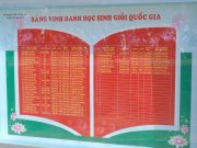 Bảng vinh danh Học sinh giỏi Quốc gia