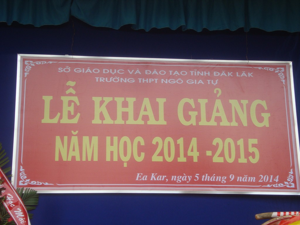 Lễ khai giảng năm học 2014-2015