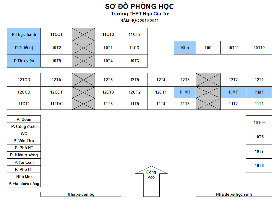 Thời khóa biểu tuần 07 học kỳ 1 năm học 2010-2011, áp dụng từ 05/10/2010