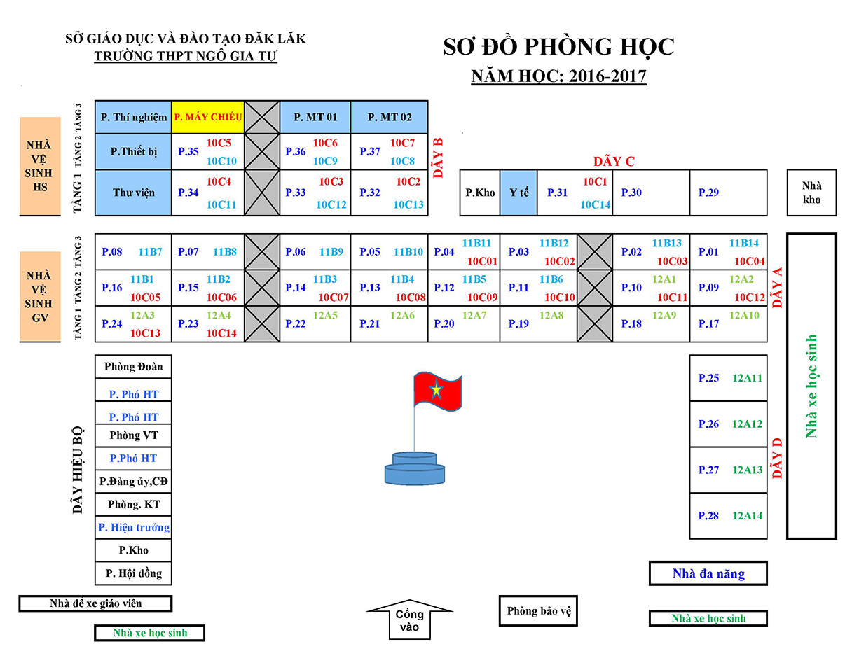 Thời khóa biểu từ tuần 03 HK1, 2016-2017, thực hiện từ 05/09/2016