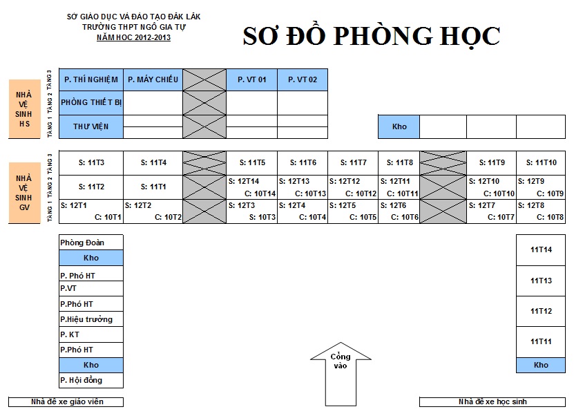 Thời khóa biểu từ tuần 01 HK1, 2012-2013, Thực hiện từ 20/08/2012