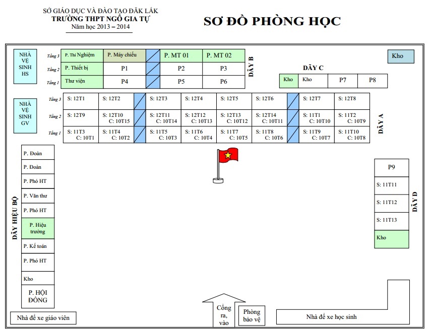 Thời khóa biểu từ tuần 03 HK1, 2013-2014, thực hiện từ 03/09/2013