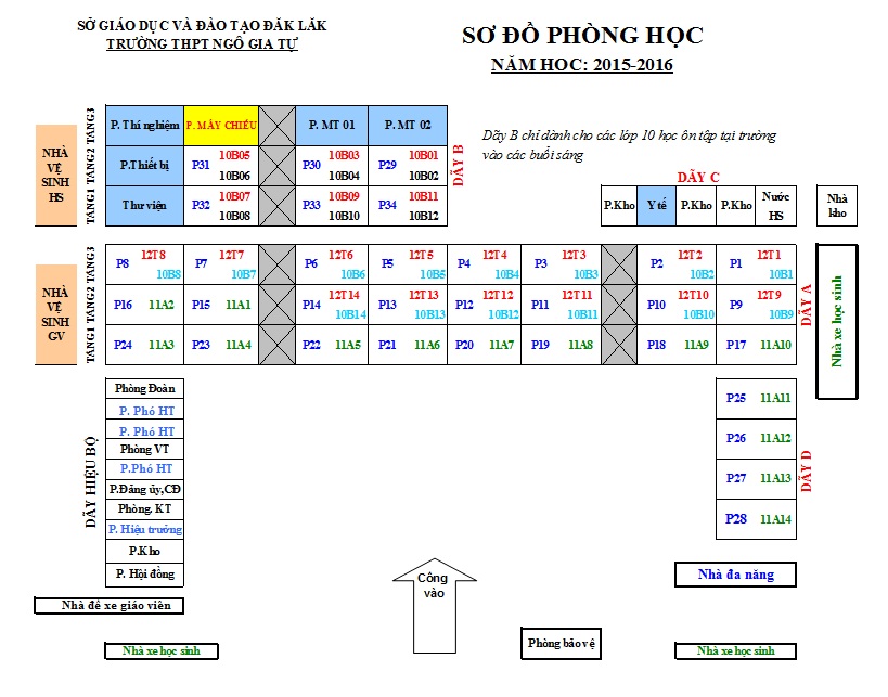 Thời khóa biểu từ tuần 05 HK1, 2015-2016, thực hiện từ 21/09/2015