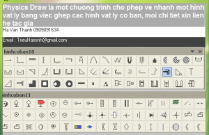 Vẽ hình Vật lý trên MS Word bằng Physic Draw