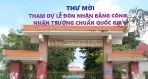 Thư mời cựu học sinh trường THPT Ngô Gia Tự về tham dự lễ đón nhận Bằng công nhận trường chuẩn Quốc gia