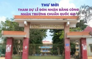 Thư mời cựu học sinh trường THPT Ngô Gia Tự về tham dự lễ đón nhận Bằng công nhận trường chuẩn Quốc gia