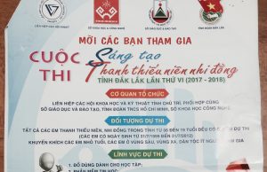 Phát động Cuộc thi Sáng tạo thanh thiếu niên, nhi đồng tỉnh Đắk Lắk lần thứ VI, năm 2017 – 2018