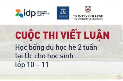 Cuộc thi Viết luận giành suất học bổng du học hè tại Úc dành cho học sinh lớp 10, 11