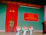 Lễ công bố quyết định thầy Bùi Văn Chương nghỉ hưu theo chế độ và quyết định phân công cô Phạm Thị Dịnh Phó Hiệu trưởng phụ trách trường