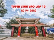 Kế hoạch tuyển sinh vào lớp 10 năm học 2019-2020