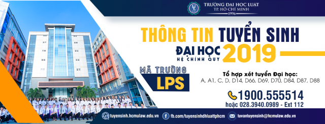 Thông báo tuyển sinh của trường ĐH Luật TP. Hồ Chí Minh (LPS) năm 2019