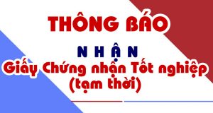 Thông báo nhận Giấy chứng nhận tốt nghiệp (tạm thời), Giấy Chứng nhận kết quả thi Tốt nghiệp THPT năm 2025