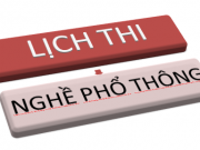 Lịch thi, danh sách coi và chấm thi nghề phổ thông khóa ngày 29/9/2019