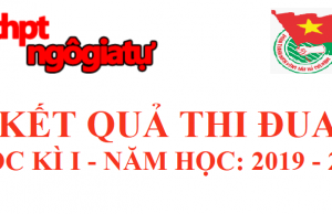 Tổng hợp kết quả thi đua Học kì I – Năm học: 2019 – 2020