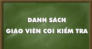 Danh sách thầy cô giáo làm nhiệm vụ coi kiểm tra giữa học kỳ II năm học 2025-2026