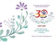 Giấy mời Cựu học sinh Tham dự Lễ Kỷ niệm 30 năm thành lập trường 1990-2020