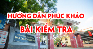 Hướng dẫn phúc khảo bài kiểm tra cuối học kỳ 1 năm học 2023-2024