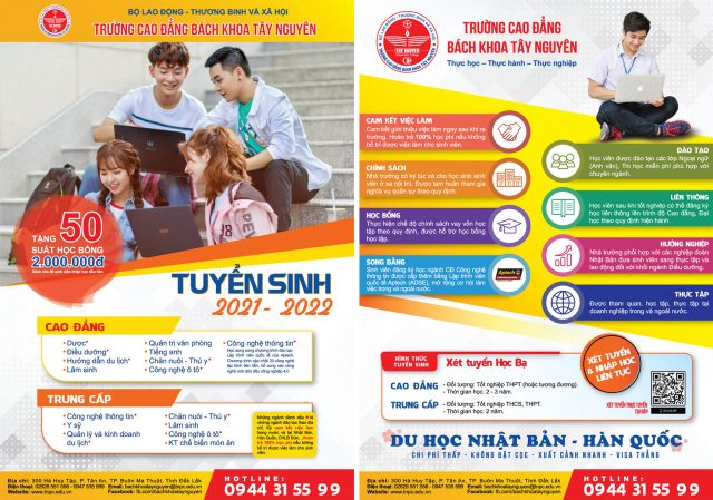 Trường Cao đẳng Bách Khoa Tây Nguyên (Đắk Lắk) chú trọng cam kết việc làm cho sinh viên sau khi ra trường