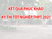 Kết quả phúc khảo kỳ thi Tốt nghiệp THPT năm 2021