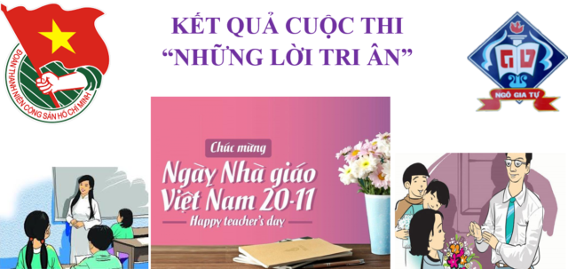 Thông báo: Kết quả cuộc thi online “Những lời tri ân”