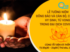 Lễ tưởng niệm đồng bào tử vong và cán bộ, chiến sỹ hy sinh trong đại dịch COVID-19