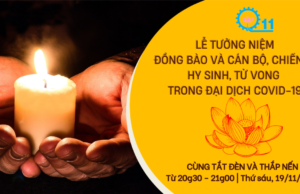 Lễ tưởng niệm đồng bào tử vong và cán bộ, chiến sỹ hy sinh trong đại dịch COVID-19