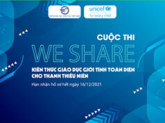 Thông báo Cuộc thi “We Share – Kiến thức giáo dục giới tính toàn diện cho thanh thiếu niên”