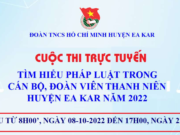 Thông báo: Cuộc thi trực tuyến “Tìm hiểu pháp luật trong cán bộ đoàn, đoàn viên thanh niên huyện Ea Kar năm 2022”