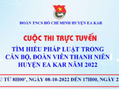Thông báo: Cuộc thi trực tuyến “Tìm hiểu pháp luật trong cán bộ đoàn, đoàn viên thanh niên huyện Ea Kar năm 2022”