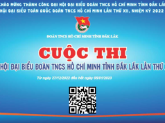 Thông báo về cuộc thi “Tìm hiểu nghị quyết đại hội đại biểu đoàn TNCS Hồ Chí Minh tỉnh Đắk Lắk lần thứ XII, nhiệm kỳ 2022 – 2027”