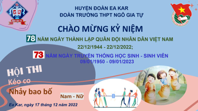 Lịch thi đấu Hội thi Nhảy bao bố và Kéo co học sinh năm học 2022 – 2023