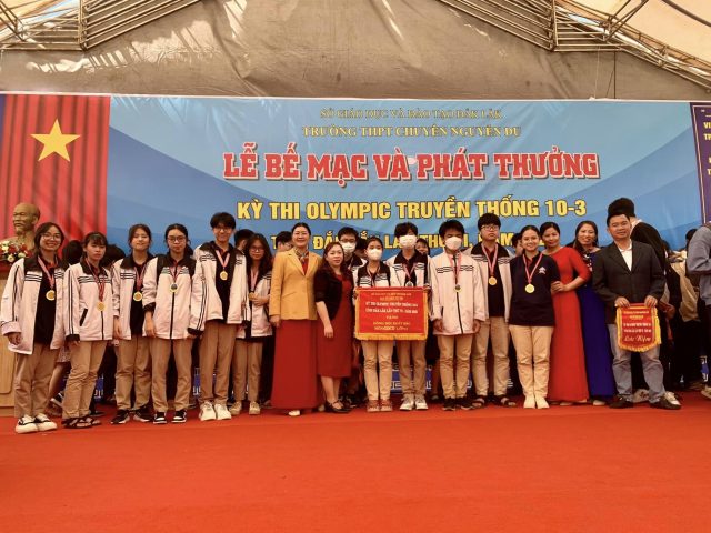 Kết quả kỳ thi Olympic truyền thống 10-3 tỉnh Đắk Lắk lần thứ VI năm 2023