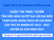 Thông báo: Cuộc thi trực tuyến “Tìm hiểu Nghị quyết Đại hội đại biểu toàn quốc Đoàn TNCS Hồ Chí Minh lần thứ XII, nhiệm kỳ 2022 – 2027 huyện Ea Kar năm 2023”