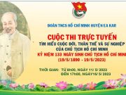 Thông báo: Cuộc thi trực tuyến tìm hiểu cuộc đời, thân thế và sự nghiệp của Chủ tịch Hồ Chí Minh nhân kỷ niệm 133 năm Ngày sinh chủ tịch Hồ Chí Minh (19/5/1890 -19/5/2023)