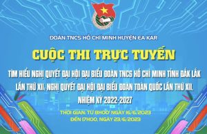 Thông báo: Cuộc thi trực tuyến tìm hiểu Nghị quyết Đại hội đại biểu Đoàn TNCS Hồ Chí Minh tỉnh Đắk Lắk lần thứ XII, Nghị quyết Đại hội đại biểu Đoàn toàn quốc lần thứ XII, nhiệm kỳ 2022-2027