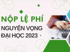 Lịch thanh toán trực tuyến lệ phí đăng ký xét tuyển đại học năm 2023