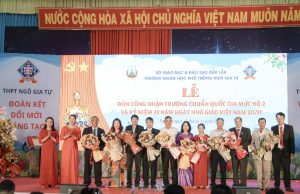 Trường THPT Ngô Gia Tự tổ chức Lễ đón Bằng công nhận trường đạt chuẩn Quốc gia mức độ 2 và kỷ niệm 41 năm ngày Nhà giáo Việt Nam