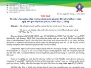 Thư ngỏ về việc tổ chức Lễ đón công nhận trường THPT đạt chuẩn quốc gia mức độ 2 và kỷ niệm 41 năm ngày Nhà giáo Việt Nam