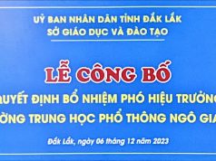 Trường THPT Ngô Gia Tự tổ chức Lễ Bổ nhiệm Phó Hiệu trưởng
