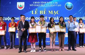Trao 129 giải Cuộc thi Khoa học Kỹ thuật – Khởi nghiệp dành cho học sinh trung học