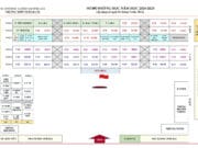 Danh sách GVCN và sơ đồ phòng học năm học 2024-2025