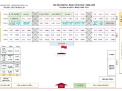 Danh sách GVCN và sơ đồ phòng học năm học 2024-2025