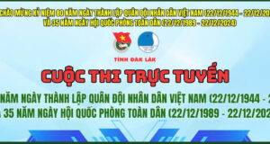 Cuộc thi trực tuyến: “Tìm hiểu 80 năm ngày thành lập Quân đội nhân dân Việt Nam và 35 năm ngày hội quốc phòng toàn dân”