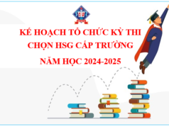 Kế hoạch tổ chức Kỳ thi chọn HSG cấp trường năm học 2024-2025