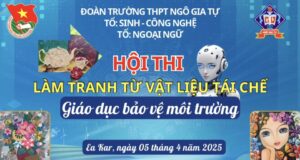 Hội thi làm tranh từ vật liệu tái chế giáo dục bảo vệ môi trường