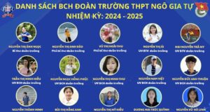 Ban Chấp Hành Đoàn TNCS Hồ Chí Minh trường THPT Ngô Gia Tự nhiệm kỳ 2024 – 2025