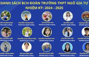 Ban Chấp Hành Đoàn TNCS Hồ Chí Minh trường THPT Ngô Gia Tự nhiệm kỳ 2024 – 2025