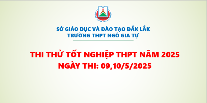 Quyết định thành lập điểm thi, các ban tổ chức thi thử tốt nghiệp THPT năm 2025